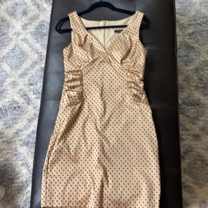 B.Smart mid length beige/peach dress